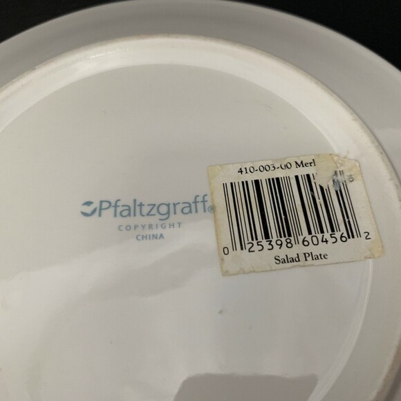 Pfaltzgraff Merlot Salad Plate Grapes Perennials Grapevine Multi-color 8 3/8" - Picture 4 of 4